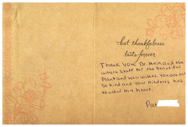 Card from Pat